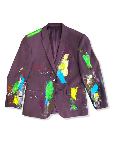 No//Otra - Abstract Expressionism Suit - Purple