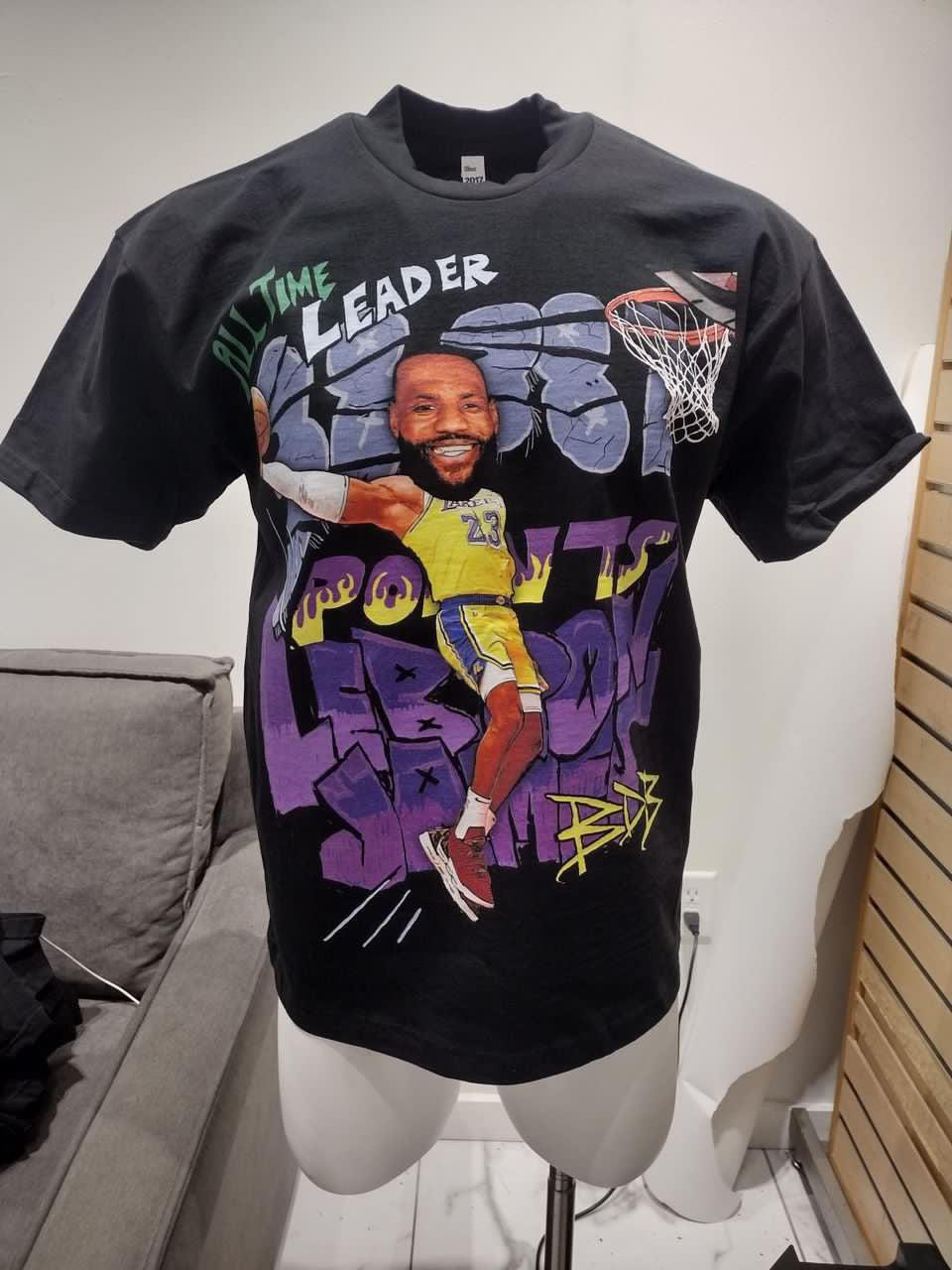 LeBron James King James All Time NBA Points Leader All Over Print Shirt -  Mugteeco