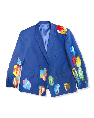 No//Otra - Abstract Expressionism Suit - Blue